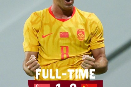 华体会体育-中国队客场2-1战胜新加坡，塞尔吉尼奥头球破门张玉宁点球建功